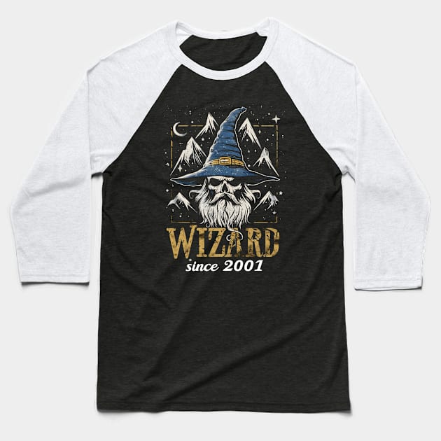 Wizard - Since 2001 - Skull - Fantasy Baseball T-Shirt by Fenay-Designs